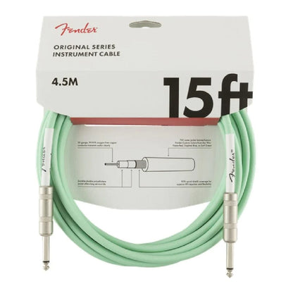 Fender Guitar Cables Surf Green Fender Original Series Instrument Cable - 15ft