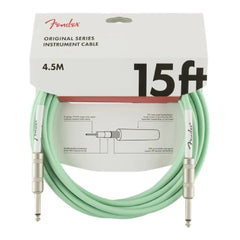 Fender Guitar Cables Surf Green Fender Original Series Instrument Cable - 15ft