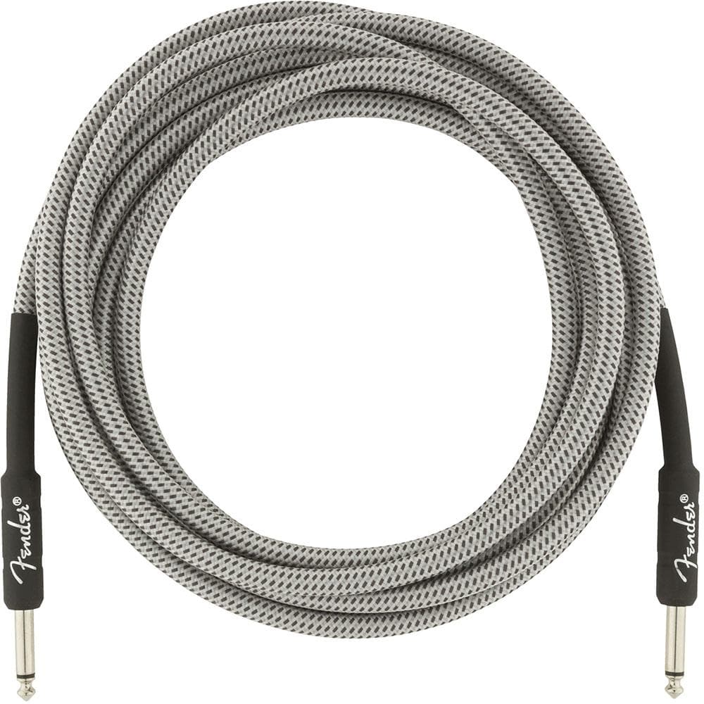Fender Guitar Cables White Tweed Fender 15ft Professional Series Instrument Cable - White Tweed