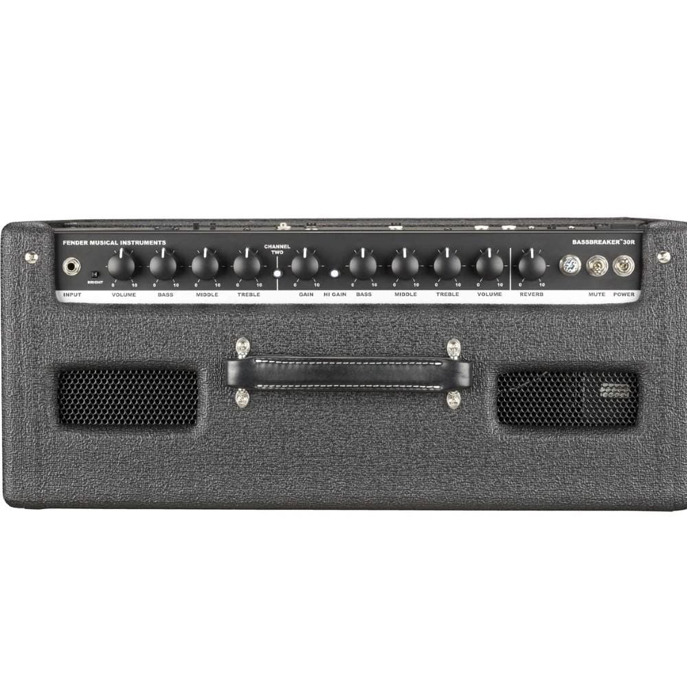 fender guitar combo amplifiers fender bassbreaker 30r 230v tube combo guitar amplifier- black