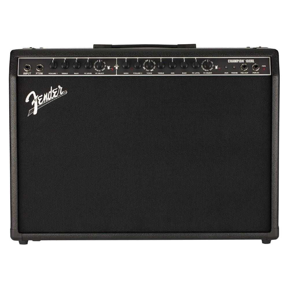 fender guitar combo amplifiers fender champion 100xl 230v combo electric guitar amplifier- black