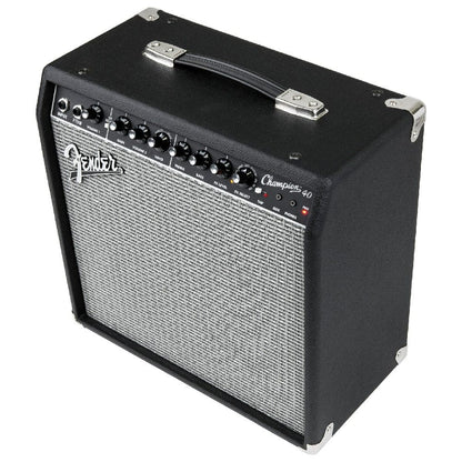 fender guitar combo amplifiers fender champion 40 watts guitar combo amplifier with cable, polishing cloth & e-book