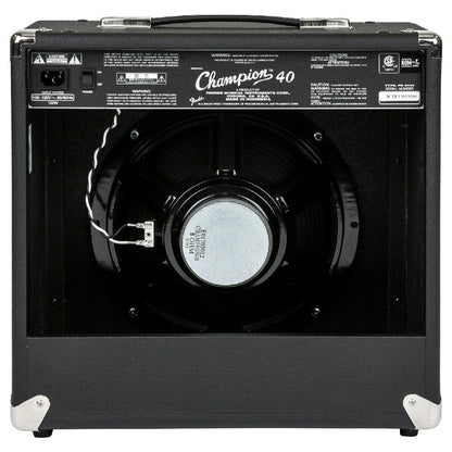 fender guitar combo amplifiers fender champion 40 watts guitar combo amplifier with cable, polishing cloth & e-book