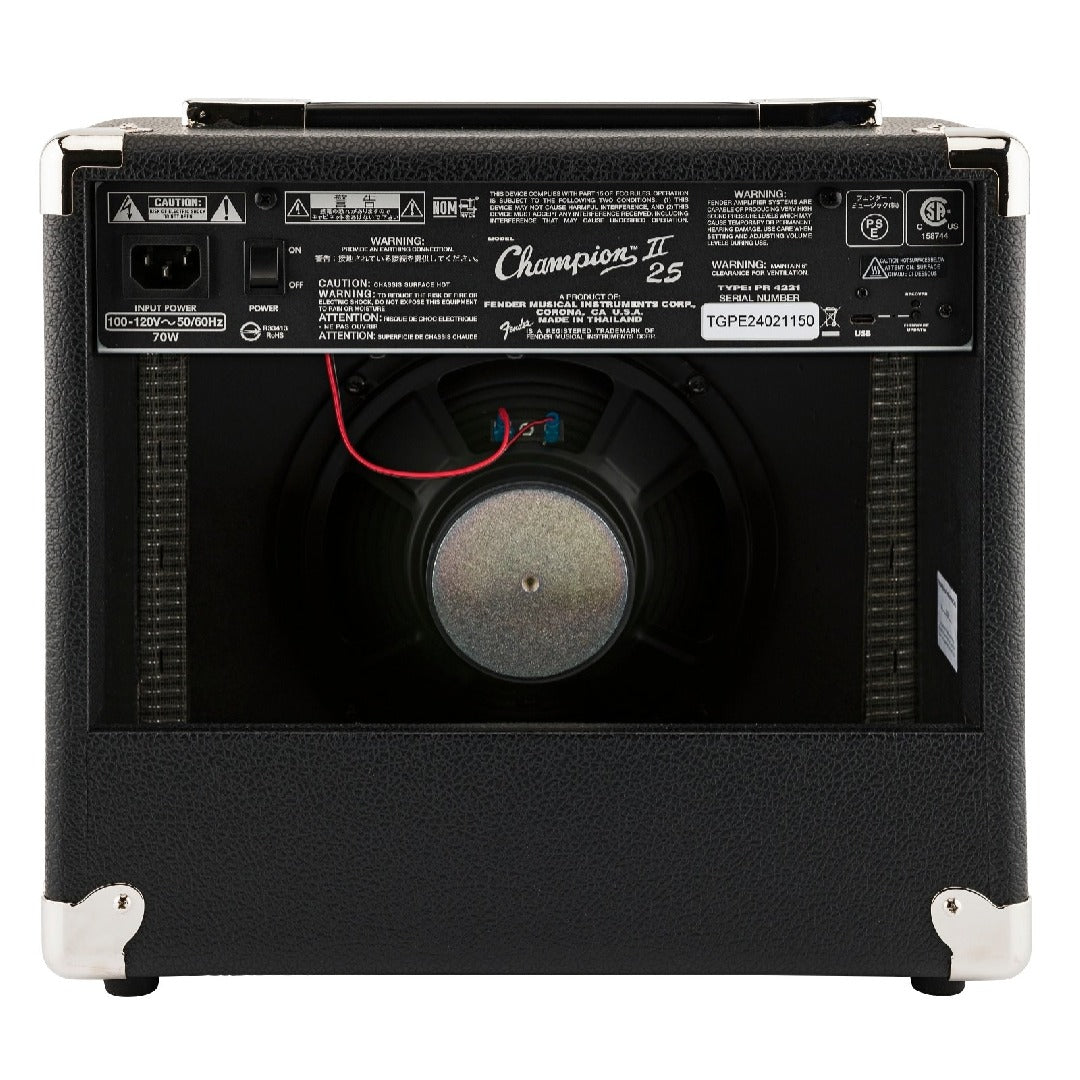 Fender Guitar Combo Amplifiers Fender Champion II 25W Combo Guitar Amplifier with Cable, Polishing Cloth & Ebook