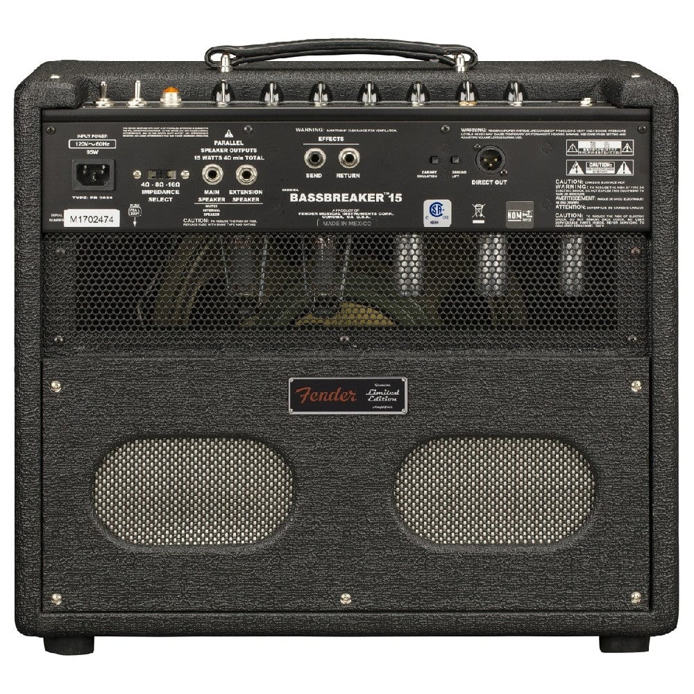 fender guitar combo amplifiers midnight oil fender bassbreaker 15 watts limited edition guitar amplifier - midnight oil   