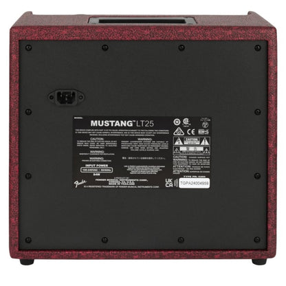 Fender Guitar Combo Amplifiers Wine Red Fender Mustang LT25 25 Watts Combo Guitar Amplifier 