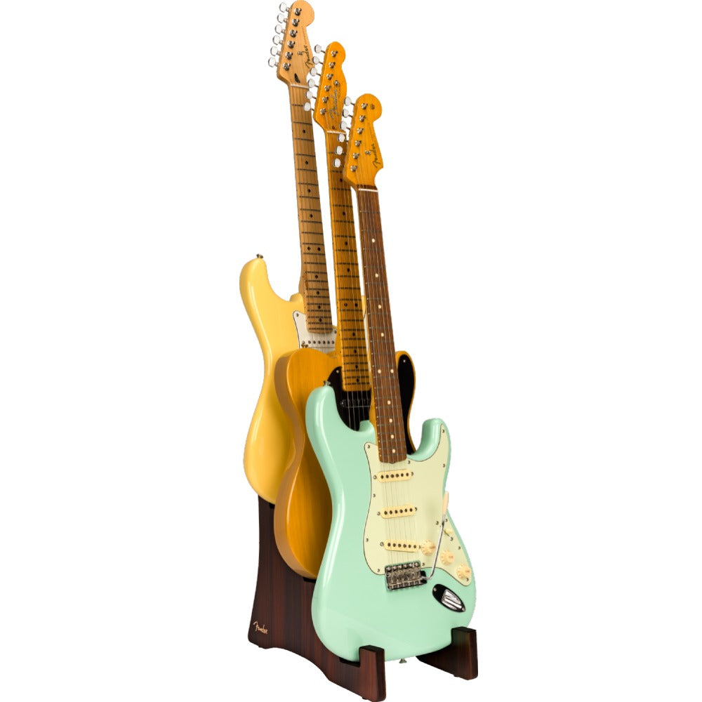 Fender Guitar Stands Fender Deluxe Wooden 3-Tier Guitar Stand