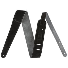 Fender Guitar Straps Black and Gray Fender 2" Reversible Suede Strap