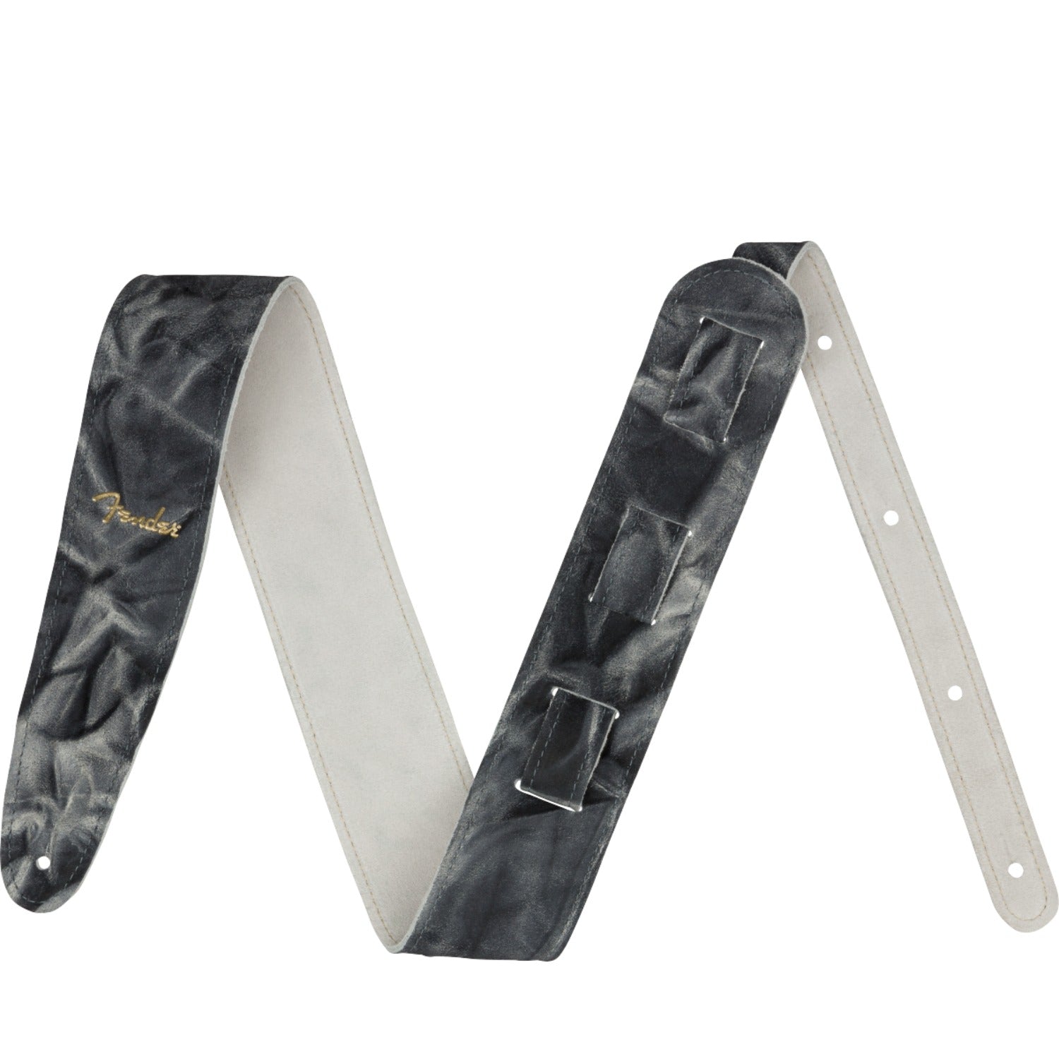 Fender Guitar Straps Black Fender Tie Dye Leather Guitar Straps