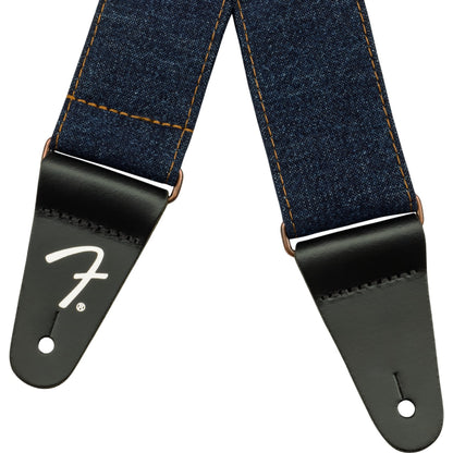 Fender Guitar Straps Dark Indigo Fender Wrangler Denim Guitar Strap