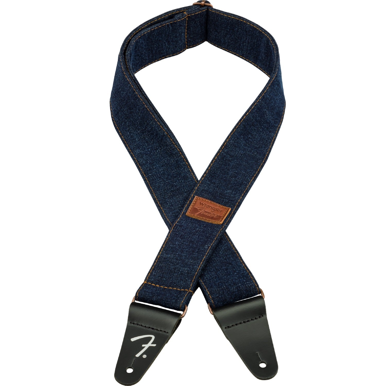Fender Guitar Straps Dark Indigo Fender Wrangler Denim Guitar Strap