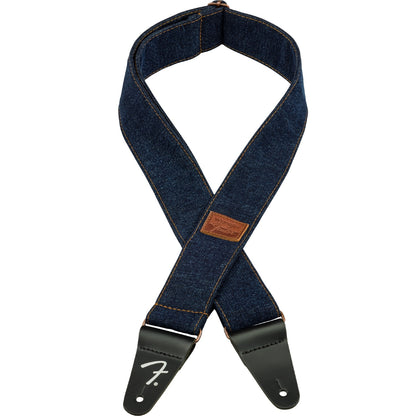 Fender Guitar Straps Dark Indigo Fender Wrangler Denim Guitar Strap