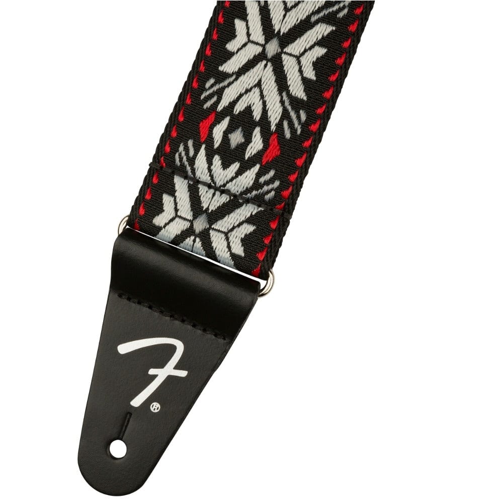 fender guitar straps fender 2" pasadena woven guitar strap    #color_red-snowflake