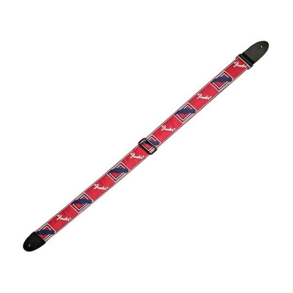 fender guitar straps fender 2inch monogrammed straps - red/white/blue