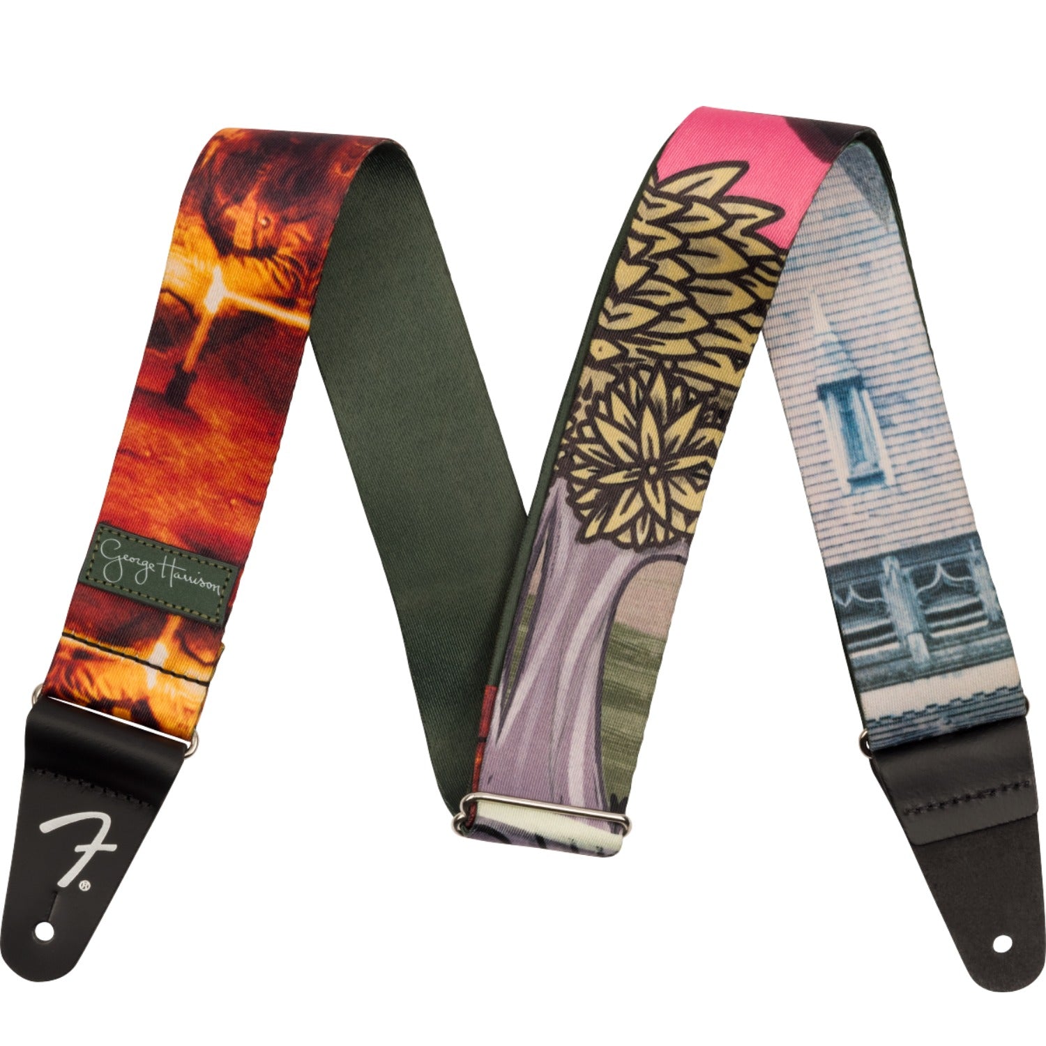 Fender Guitar Straps Multi Fender George Harrison All Things Must Pass Friar Park Guitar Strap