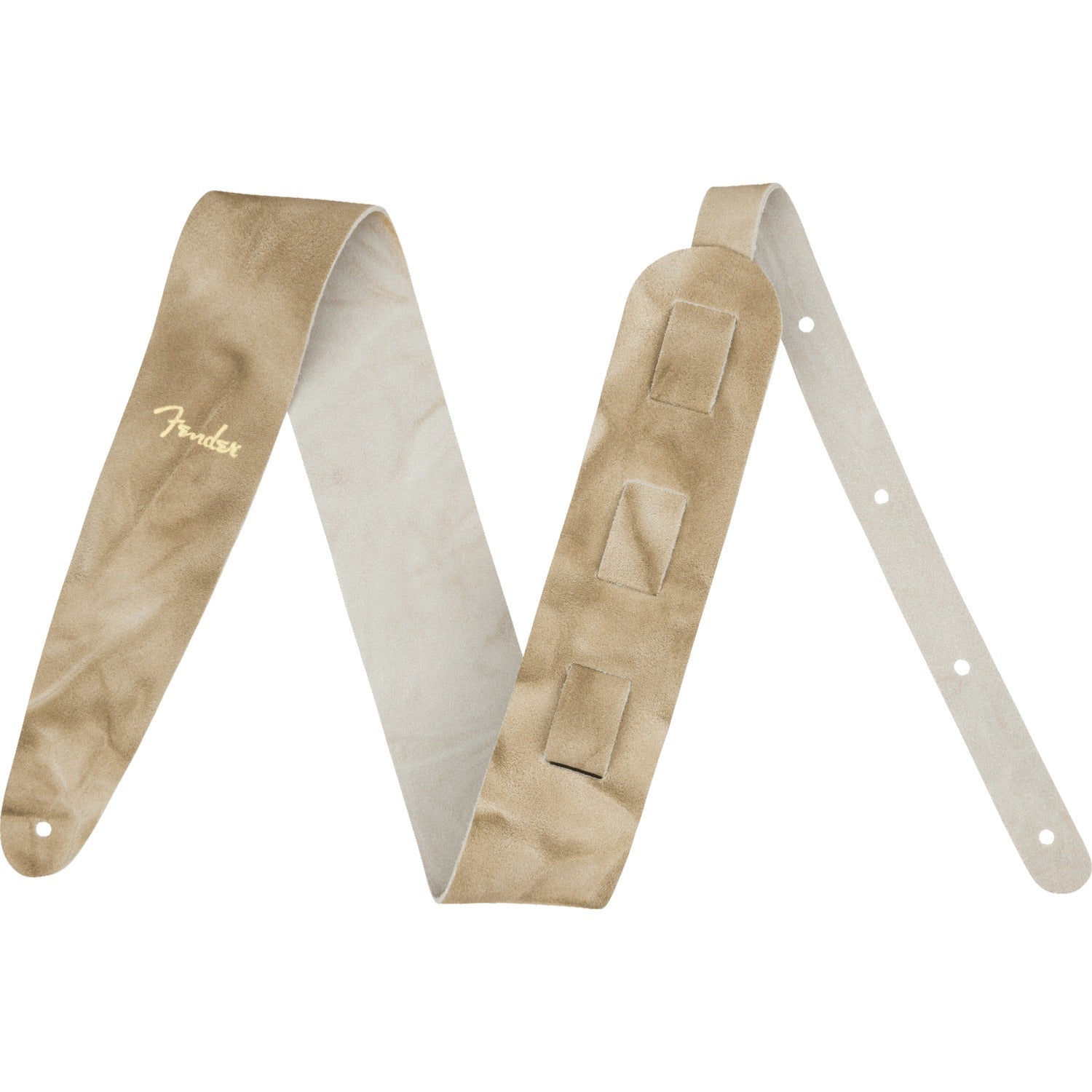 Fender Guitar Straps Natural Fender Tie Dye Leather Guitar Straps