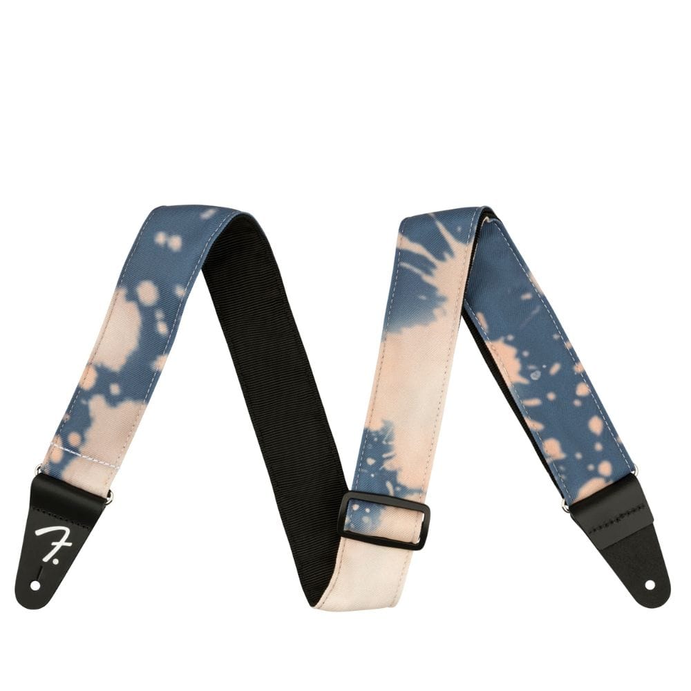 fender guitar straps navy fender tie dye acid wash electric guitar straps   #color_navy