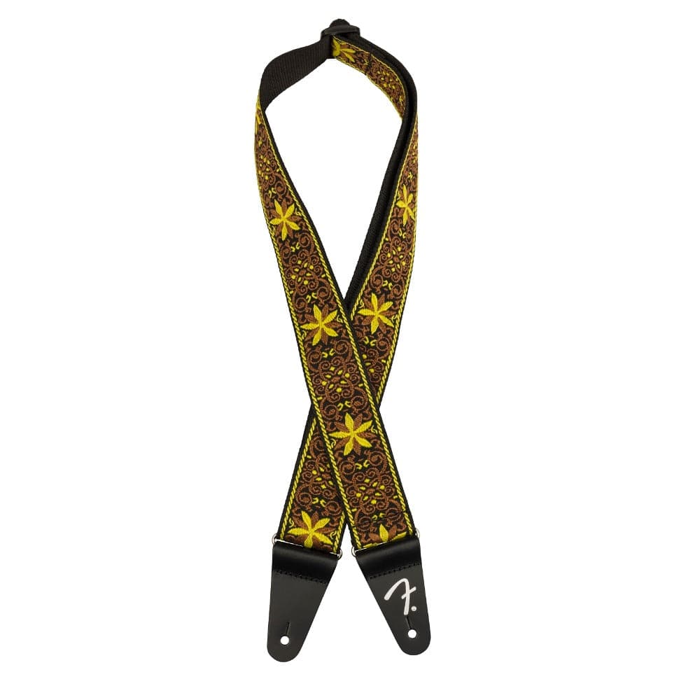 fender guitar straps yellow wallflower fender 2" pasadena woven guitar strap    #color_yellow-wallflower