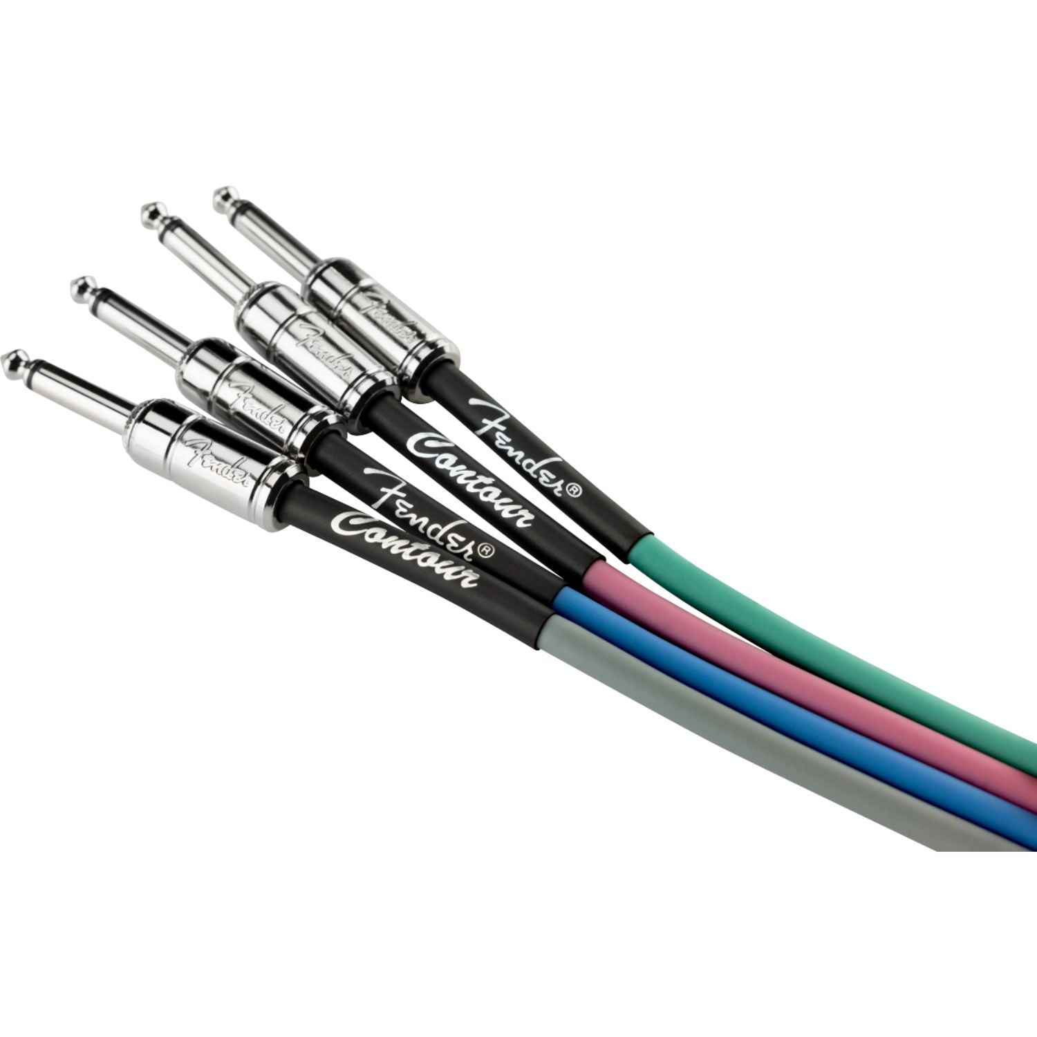 Fender Instrument Cables Fender Contour 15' Instrument Cable #color_inca-silver