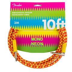 Fender Instrument Cables Fender MonoNeon 10' Angled Instrument Cable