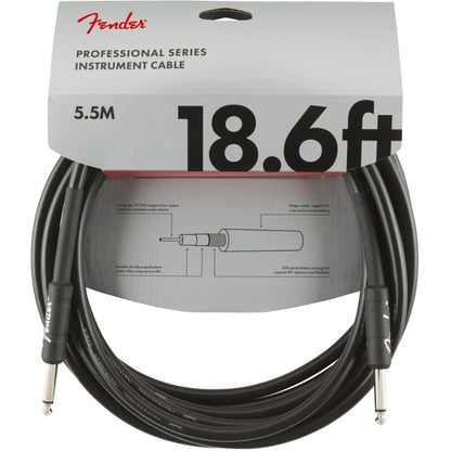 fender instrument cables fender professional series 18.6' straight to straight instrument cable