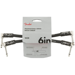 Fender Instrument Cables Fender Professional Series Angled to Angled 6" Instrument Cable - Pack of 2
