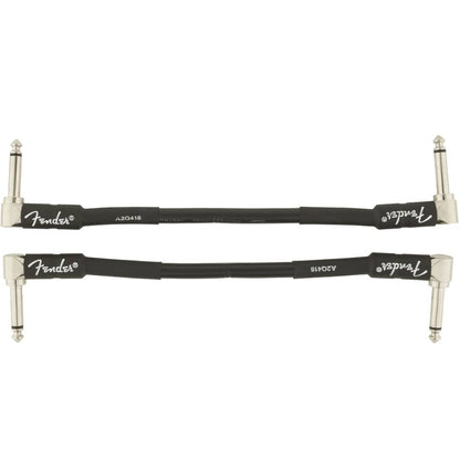 fender instrument cables fender professional series angled to angled 6" instrument cable - pack of 2