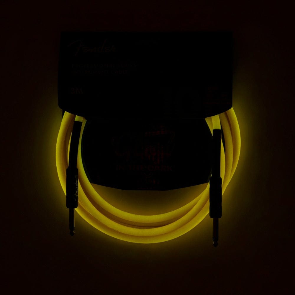 fender instrument cables fender professional series glow in the dark instrument cables    #color_orange