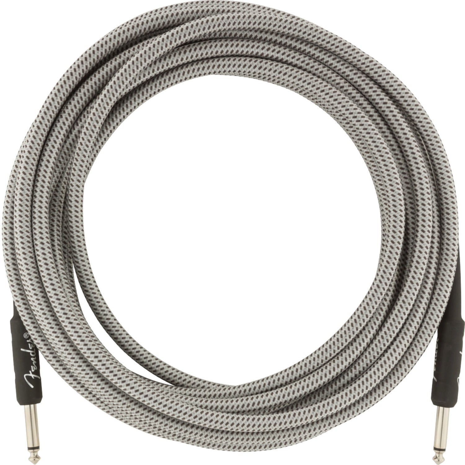 Fender Instrument Cables White Tweed / 18.6ft Fender Professional Series Straight to Straight  18.6 Foot Instrument Cable