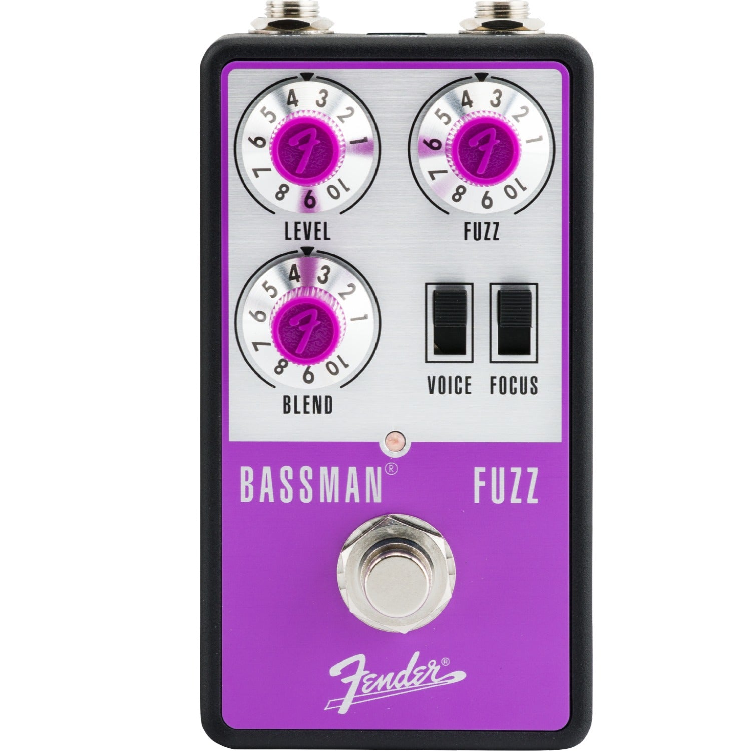 Fender Multi-Effects Pedals Purple and Silver Fender Bassman Fuzz Sound Effect Pedal