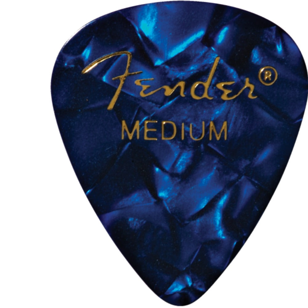 Fender Picks Blue Moto Fender Premium Celluloid 351 Shape Picks - Pack of 12