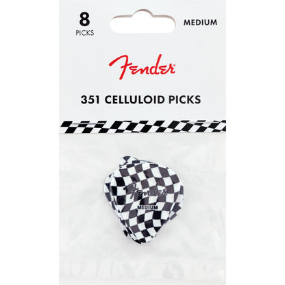 Fender Picks Fender Checker 351 Celluloid Melody Medium Picks
