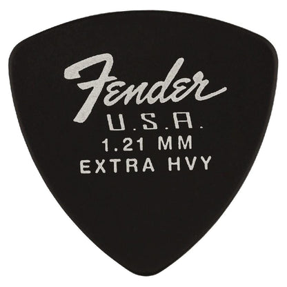 Fender Picks Fender Dura Tone Delrin Guitar Pick 346 Shape- Extra Heavy- Pack of 12- Black