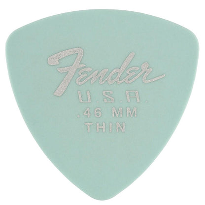fender picks fender dura tone delrin guitar pick 346 shape- thin- pack of 12- daphne blue
