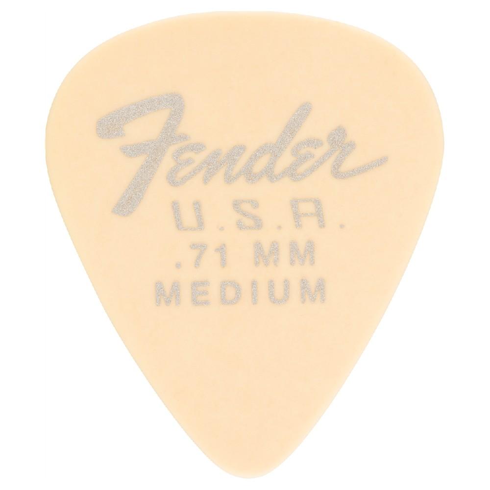fender picks olympic white- medium fender dura tone delrin guitar picks 351 shape- pack of 12    #color_olympic-white--medium