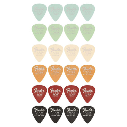 Fender Picks Pack of 24 Fender Dura-Tone 351 Pack of 24 Mix Picks