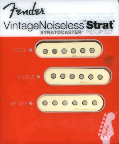 fender pickups fender vintage noiseless stratocaster pickups set white, 3 pickups