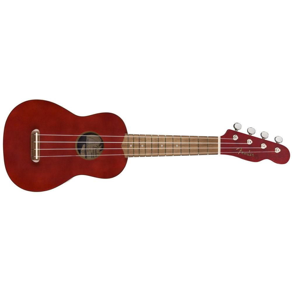 Fender Soprano Ukuleles Cherry Fender Venice Soprano Ukulele