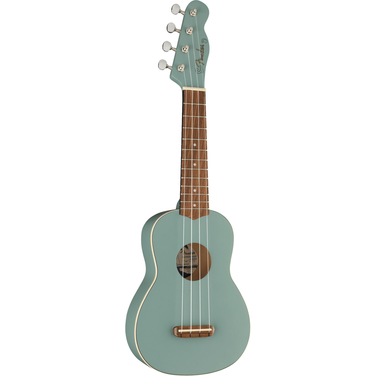 Fender Soprano Ukuleles Sonic Grey Fender Venice 4 String Soprano Ukulele