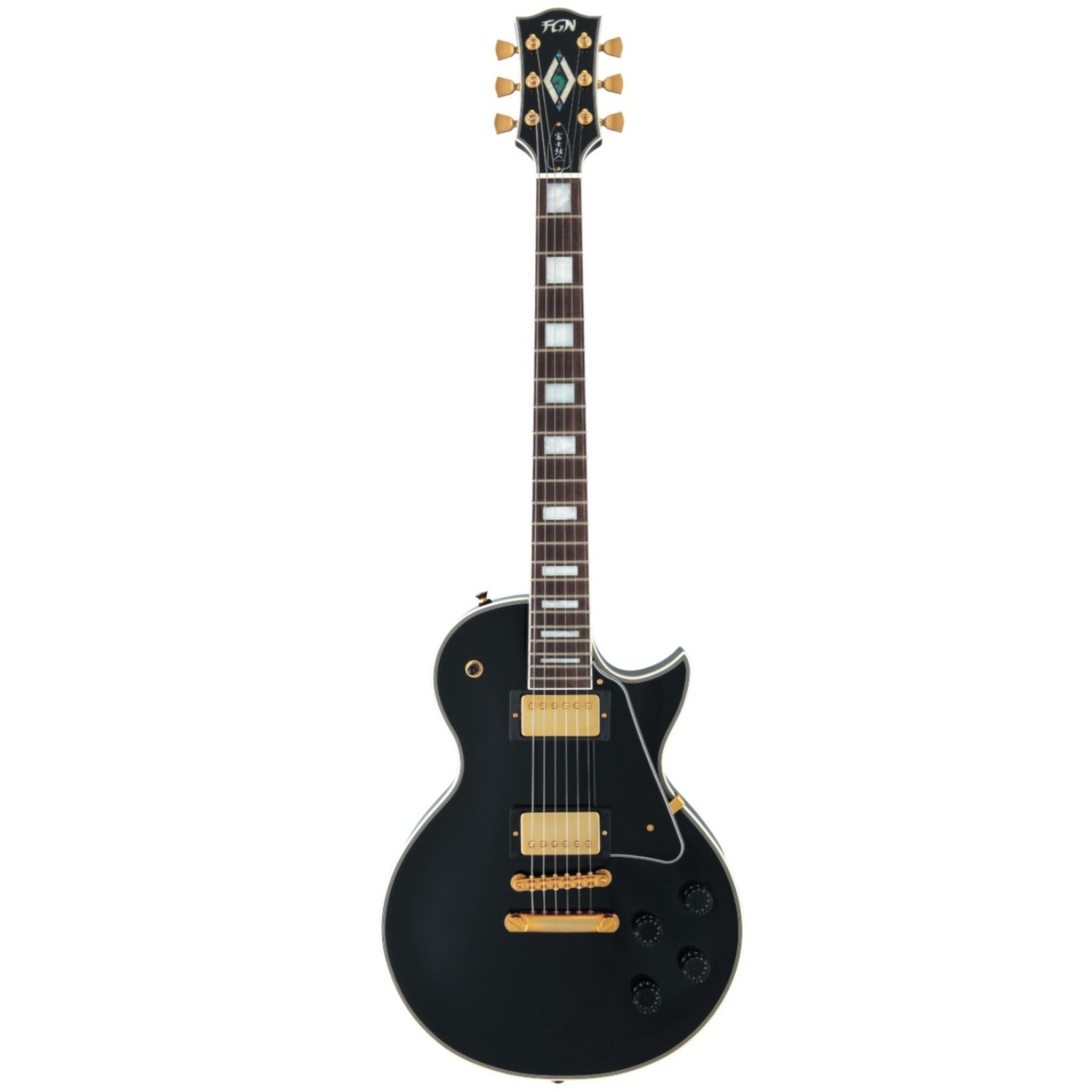 FGN Electric Guitars Black FGN NLC10RMP Neo Classic Series Single Cut 6 String Electric Guitar - Made in Japan