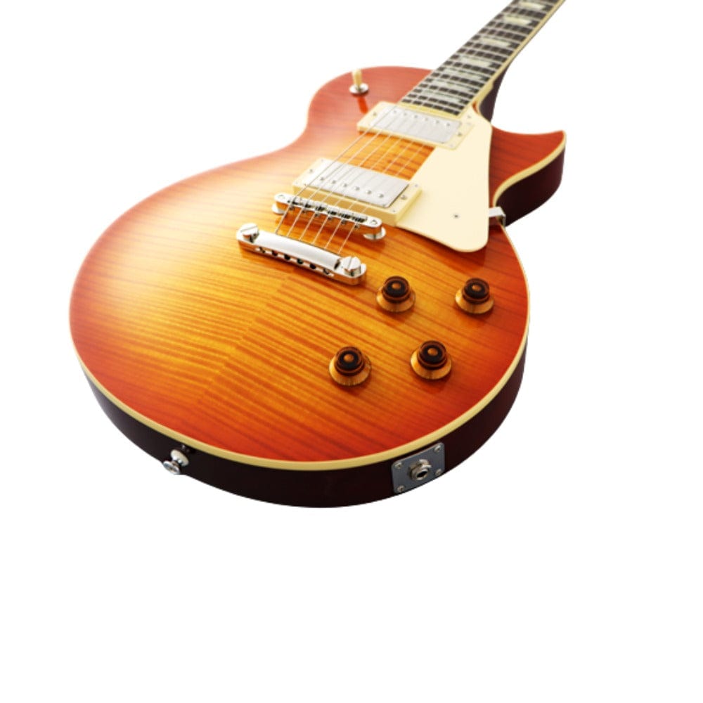 fgn electric guitars faded cherry burst fgn nls10rfm neo classic series 6 string electric guitar     