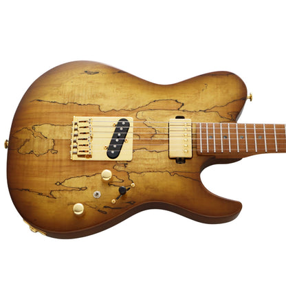 FGN Electric Guitars Hojicha Burst FGN EIL-EW1-HS-RM Iliad Series 6 String Electric Guitar - Made in Japan