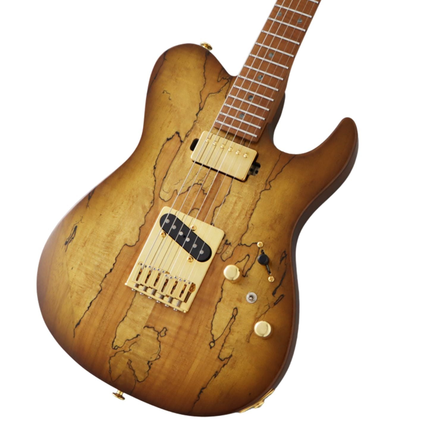 FGN Electric Guitars Hojicha Burst FGN EIL-EW1-HS-RM Iliad Series 6 String Electric Guitar - Made in Japan