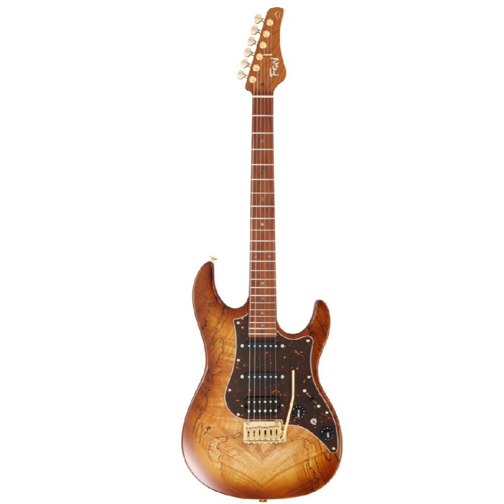 FGN Electric Guitars Hojicha Burst FGN EOS2-EW1-RM Odyssey Series 6 String Electric Guitar - Made in Japan