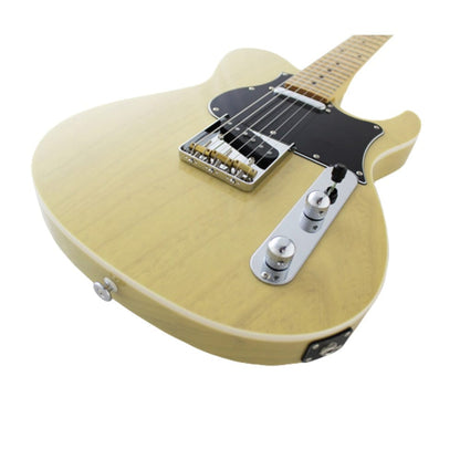 fgn electric guitars off white blonde fgn jil2ashm iliad series j standard/boundary 6 string electric guitar     