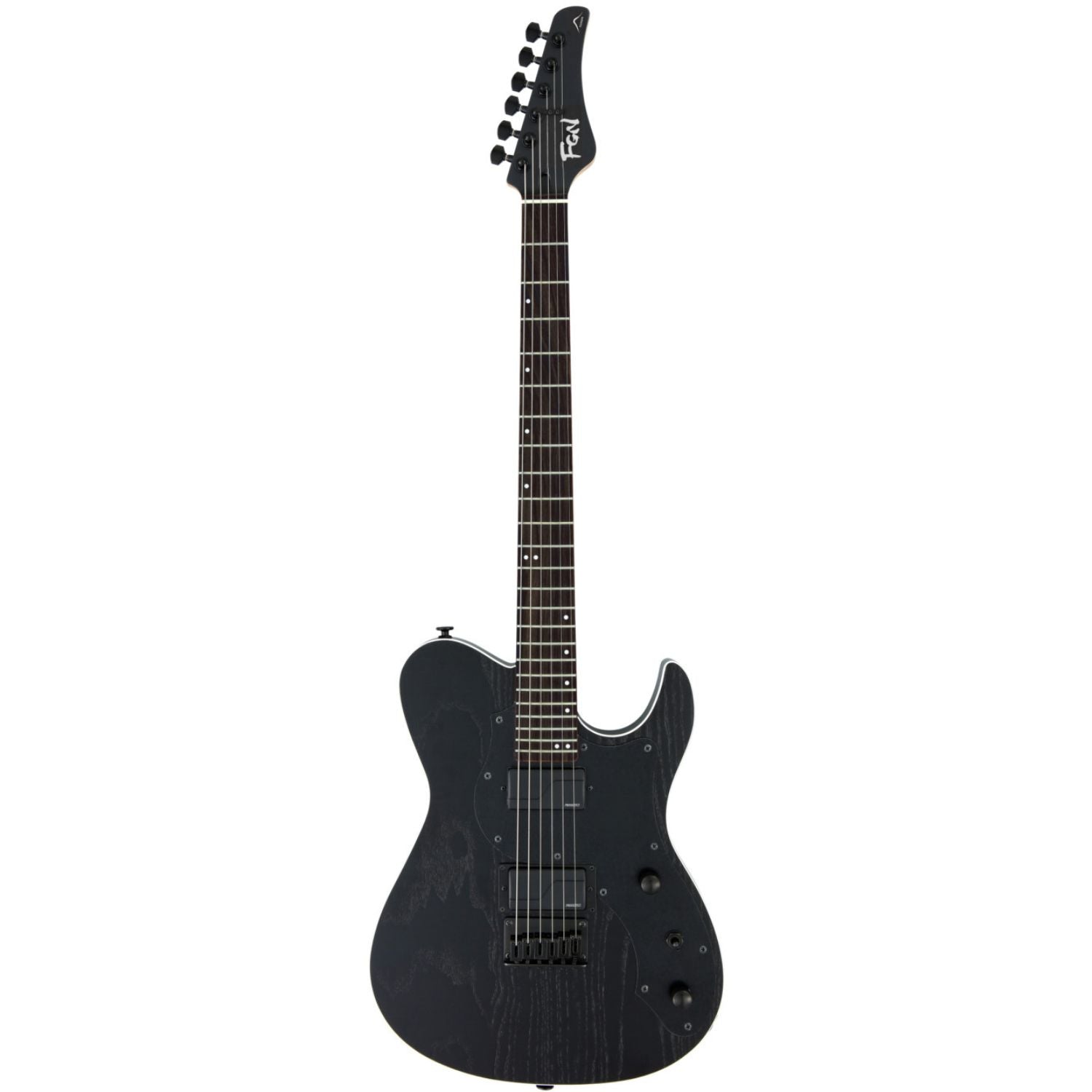 FGN Electric Guitars Open Pore Black FGN JIL3-ASH-DE664-R Iliad Series J Standard Boundary 6 String Electric Guitar - Made in Japan #color_open-pore-black