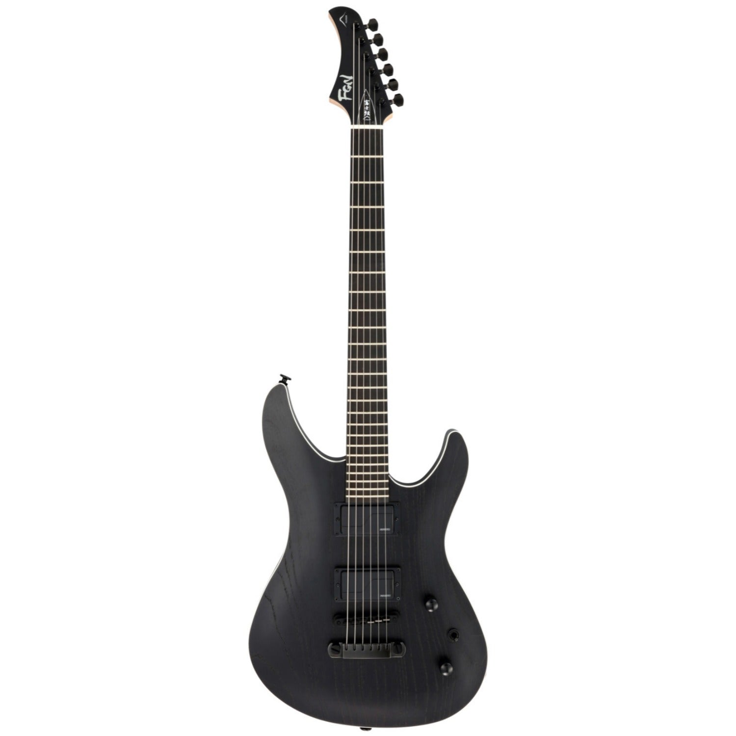 FGN Electric Guitars Open Pore Black FGN JMY3-ASH-E Mythic 6 String Electric Guitar - Made in Japan