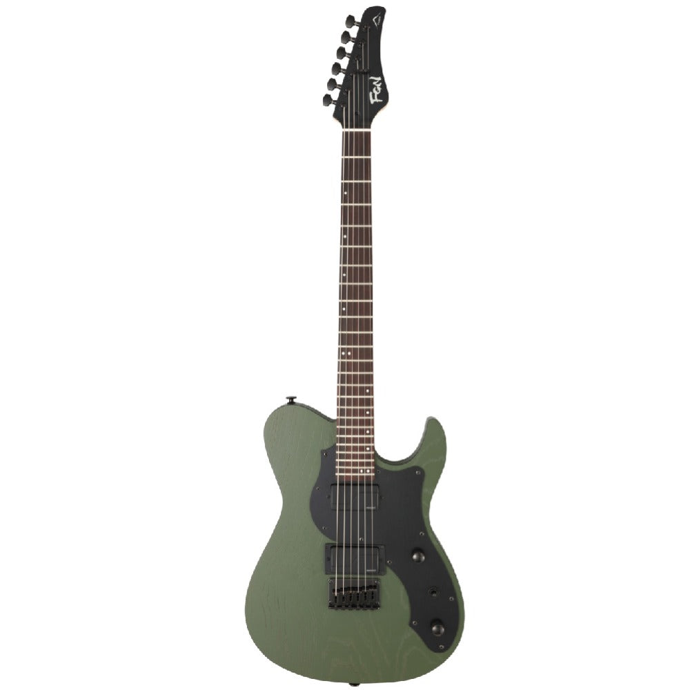 FGN Electric Guitars Open Pore Olive Green FGN JIL3-ASH-DE664-R Iliad Series J Standard Boundary 6 String Electric Guitar - Made in Japan 