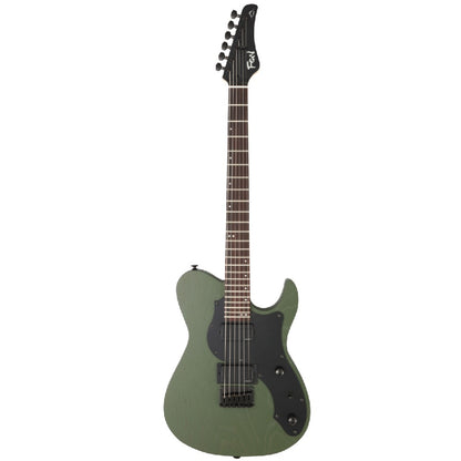 FGN Electric Guitars Open Pore Olive Green FGN JIL3-ASH-DE664-R Iliad Series J Standard Boundary 6 String Electric Guitar - Made in Japan 