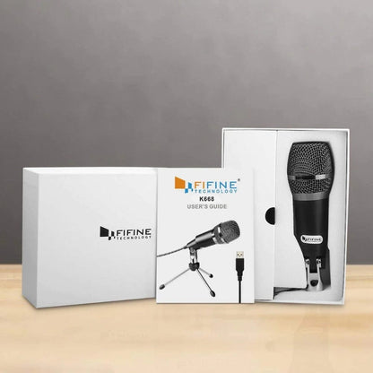 Fifine Condenser Microphones Fifin K668 USB Condenser Microphone